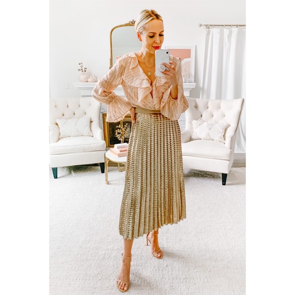 Anthropologie Natalia Sequined Midi Skirt - Picture 7 of 9